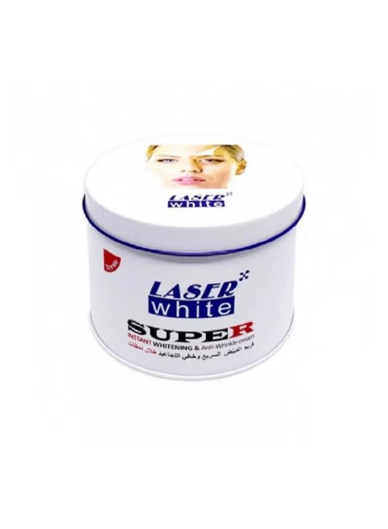 laser white 2 pieces of instant whitening and wrinkle-reducing cream, 2*50 grams - Image 1