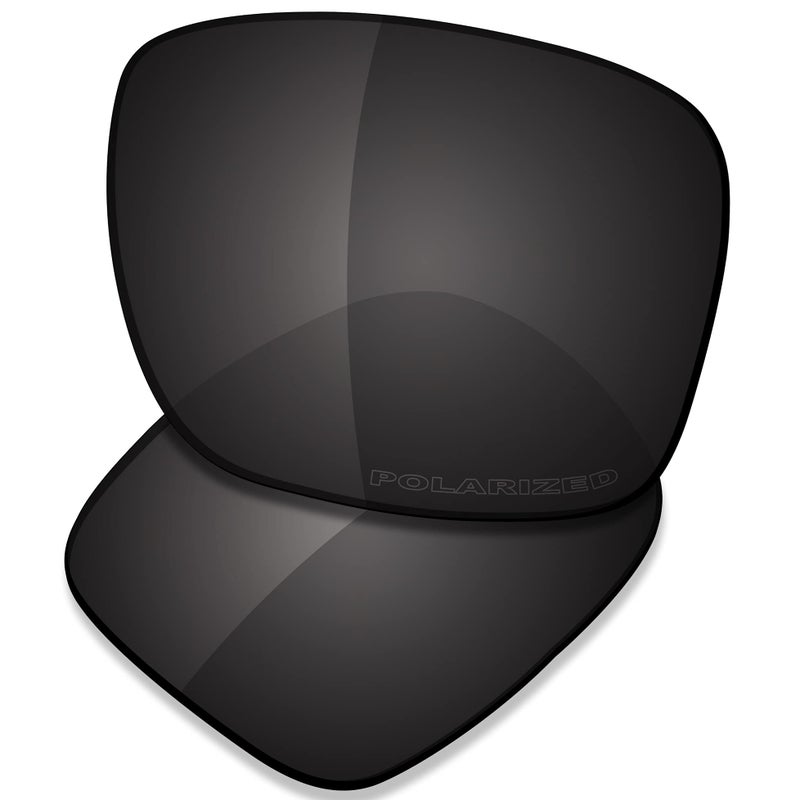 SAUCER SAUCER Premium Replacement Lenses for Oakley Holbrook OO9102 Sunglasses High Defense - Carbon Black Polarized  - Image 1