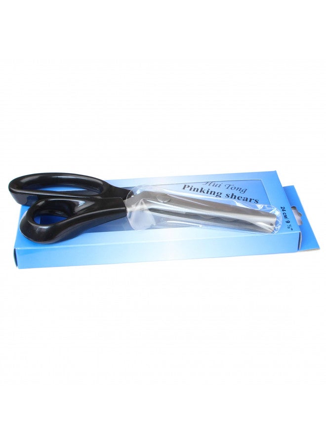Hui Tong Strong & Sharpe Pinking Shears,Pinking Shears Scissors for Fabric, Serrated and Scalloped Scissors Fabric,3mm,5mm,7mm (Wavy 18mm) - Image 1
