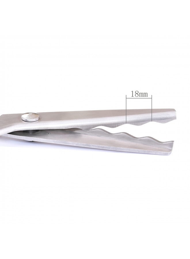 Hui Tong Strong & Sharpe Pinking Shears,Pinking Shears Scissors for Fabric, Serrated and Scalloped Scissors Fabric,3mm,5mm,7mm (Wavy 18mm) - Image 2