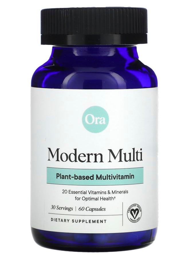 ORA - Modern Multi Plant-Based Multivitamin 60 Capsules - Image 1