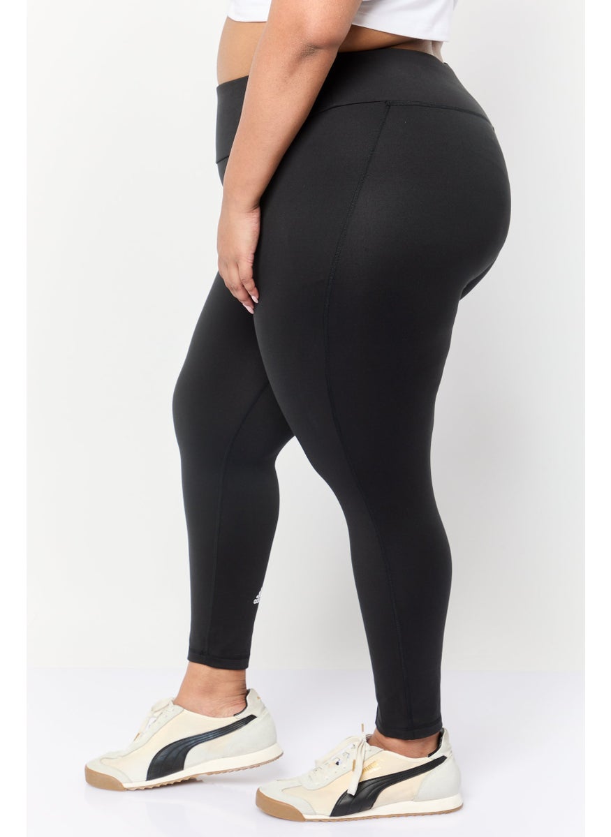 Adidas - Women Plus Size Training 7/8 Leggings, Black - Image 1