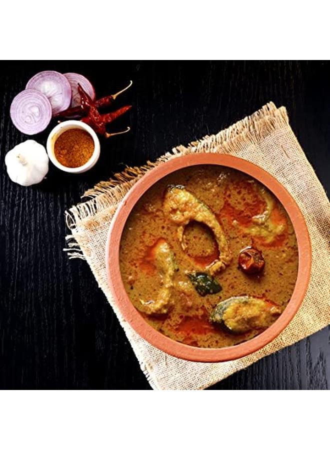 أولسنمارك أواني الطبخ التقليدية أورولي تشاتي بتصميم عميق وكبير مقاس 25 سم، مصنوعة من مواد صديقة للبيئة بنسبة 100%، مثالية لحساء الدجاج بالكاري دال وأكثر من ذلك - Image 2