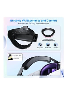 Anmi Head Strap with Battery for Oculus Quest 3, 10000mAh Battery Pack Extend 4H Playtime, Fast Charging VR Power, Adjustable Elite Strap Replacement Accessories for Oculus/Meta Quest 3  - Image 5
