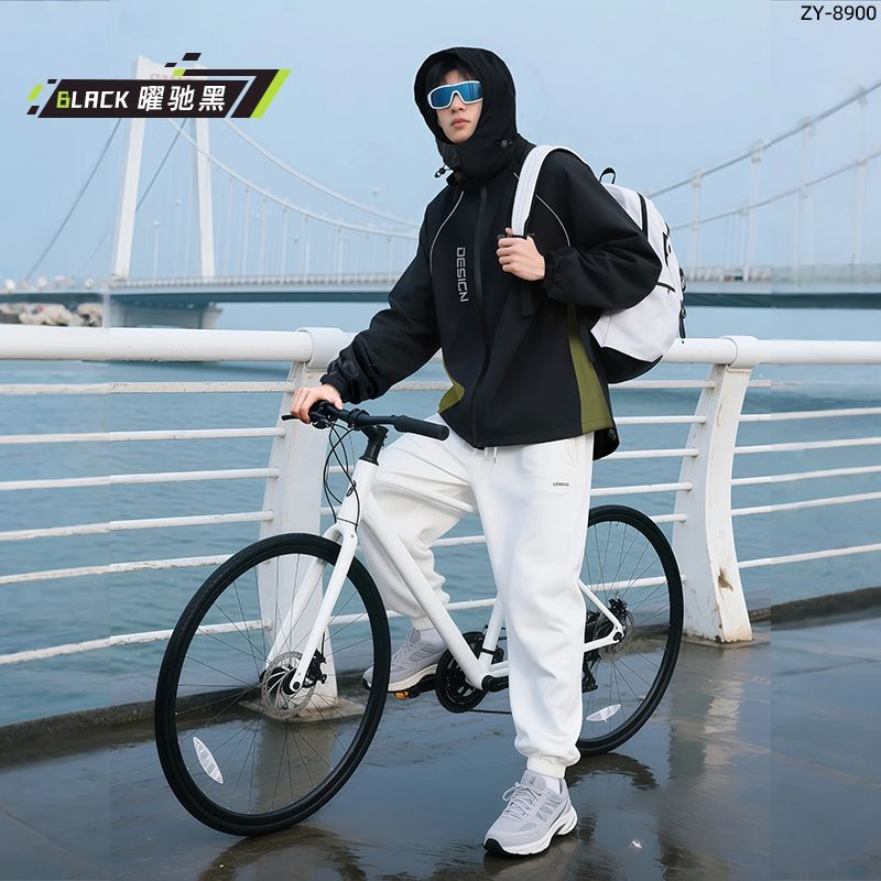 PureJoy Adult Raincoat for Cycling Motorcycle Riding, Split Design, Waterproof, Breathable, Reflective