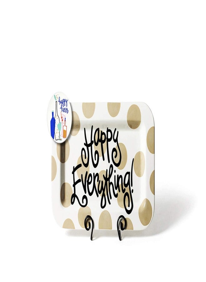 Happy Everything Neutral Dot Mini Rectangle Platter - Image 2
