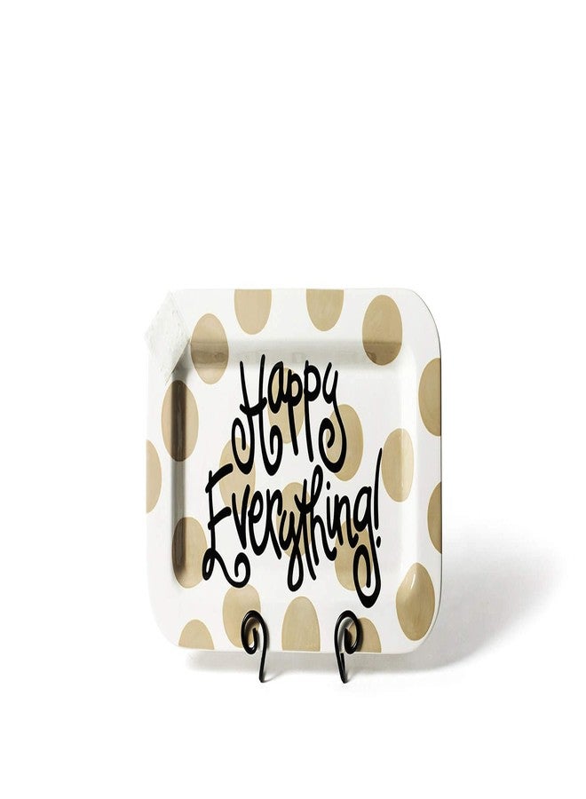 Happy Everything Neutral Dot Mini Rectangle Platter - Image 1