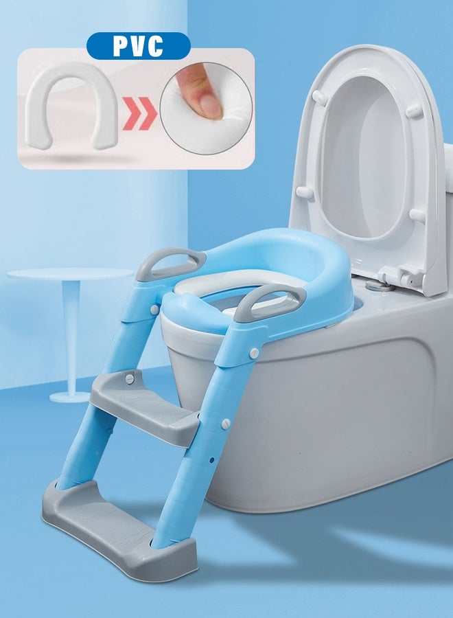 Children's toilet toilet ladder girls baby boys children toilet ladder toilet baby seat toilet rack staircase - Image 1