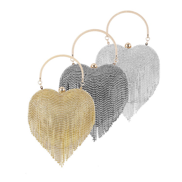 New Diamond-Encrusted Evening Bag Women'S Handbag Banquet Party Clutch Bag All-Match Dress Evening Bag - Image 2