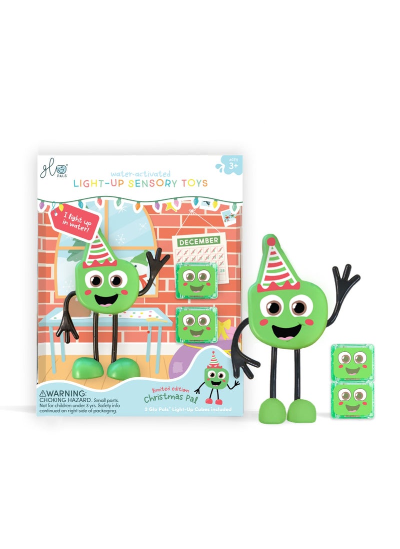Bamboo Bark - Glo Pals Christmas character & light up baby kids bath toys glow cubes, water play - Image 1