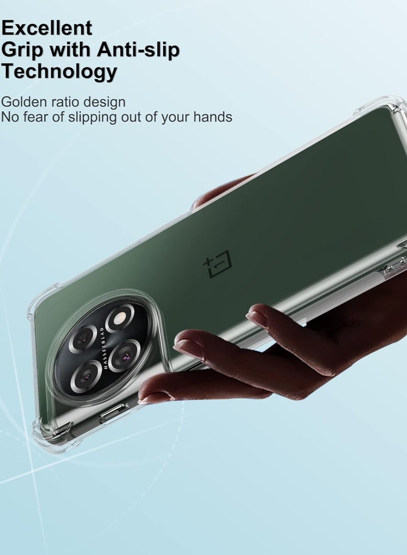 ELTRAZONE OnePlus 11 Crystal Clear Case – Soft TPU Silicone with Slim Shockproof Bumper and Anti-Scratch Design - Image 4