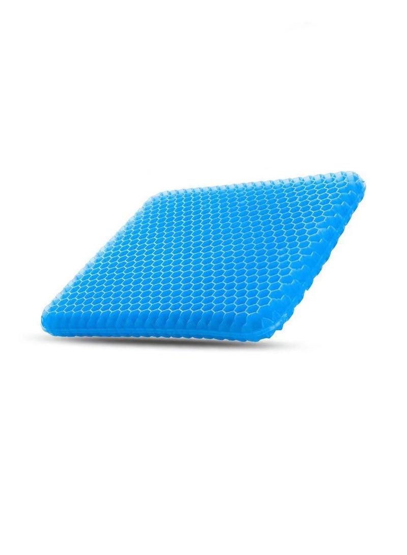 Gel Seat Cushion, Cooling Seat Cushion, Breathable Honeycomb Design Absorbs Pressure Points Seat Cushion, Gel Cushion for Office Chair, Home Car Seat Cushion for Wheelchair - Image 1
