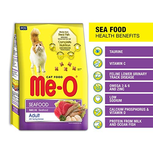Me-O Adult Dry Cat Food, Seafood 1.2 Kg - Image 3