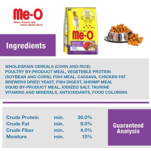 Me-O Adult Dry Cat Food, Seafood 1.2 Kg - Image 4