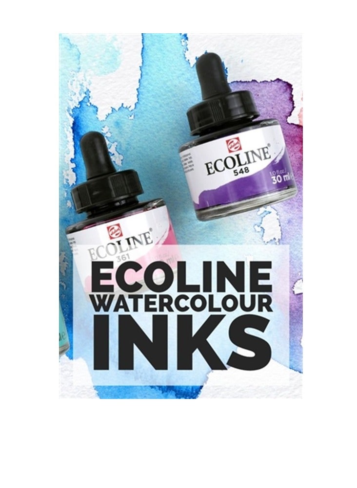 رويال تالينز Royal Talens Ecoline Watercolor With Dropper Ml.30 MAGENTA - 337  - No:11253371 - Image 3