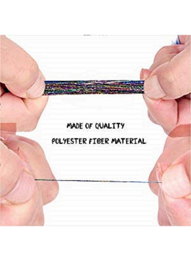 Dansee Ansee 48" Hair Tinsel 750 Strands Kit Sparkling Silk Fairy Hair Shiny Hair Flairs Extensions Party Highlights Hair Dazzle Glitter Extensions Bling Synthetic Hairpieces Set (Gold) - Image 5