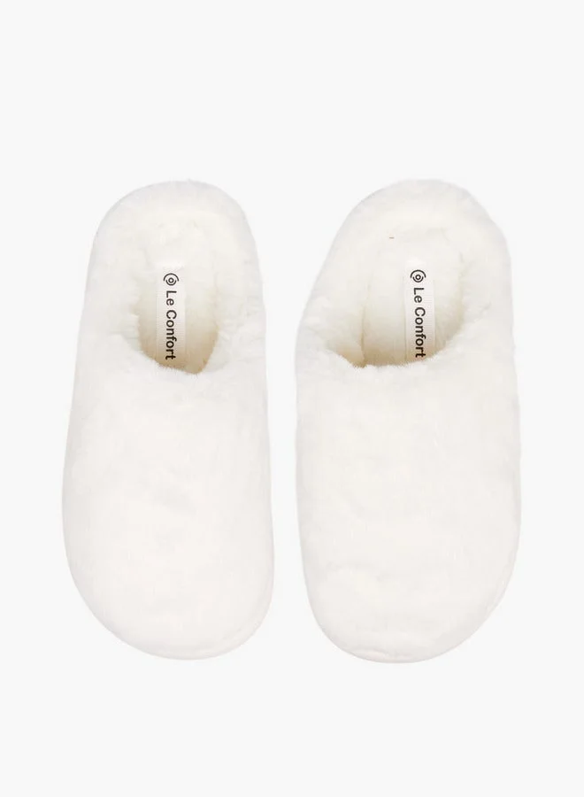 لو كونفورت نعال منزل فرو صناعي سهلة الارتداء