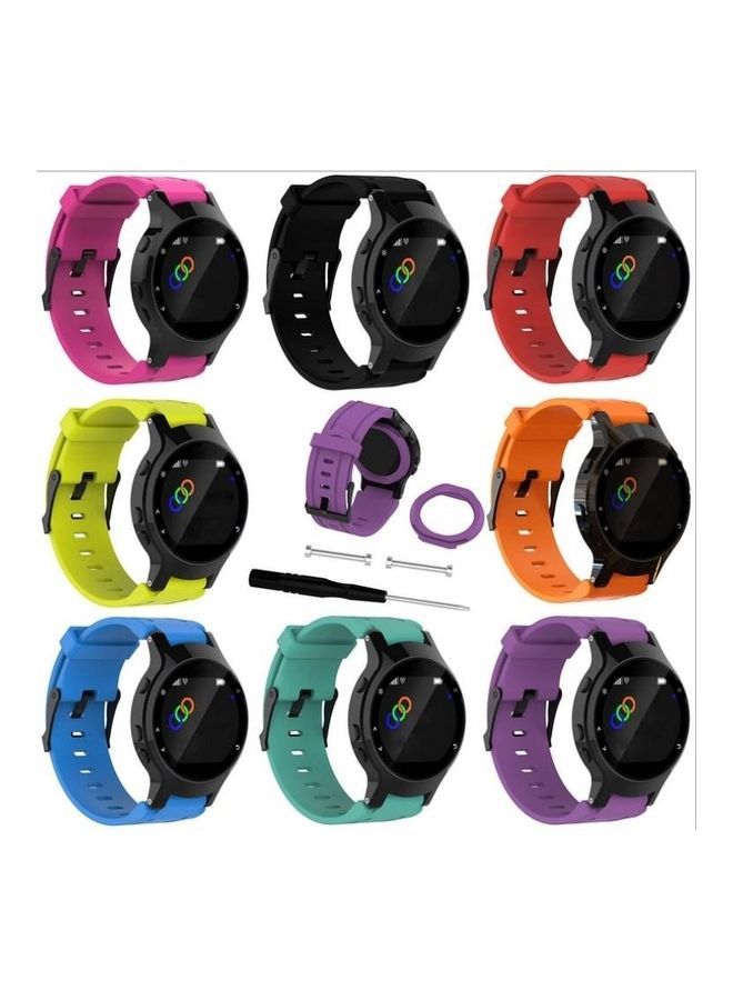 NIBEMINENT Silicone Sport Wrist Strap For Garmin Forerunner 225 Orange - Image 4