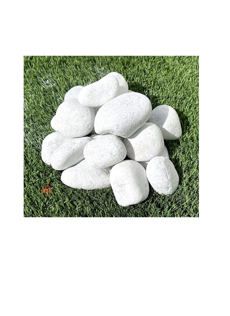 KNP White Marble Pebbles 20KG Bag 3-5 cm  - Image 1