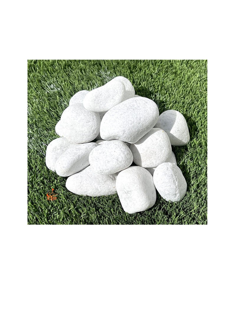 KNP White Marble Pebbles 20KG Bag 3-5 cm  - Image 2