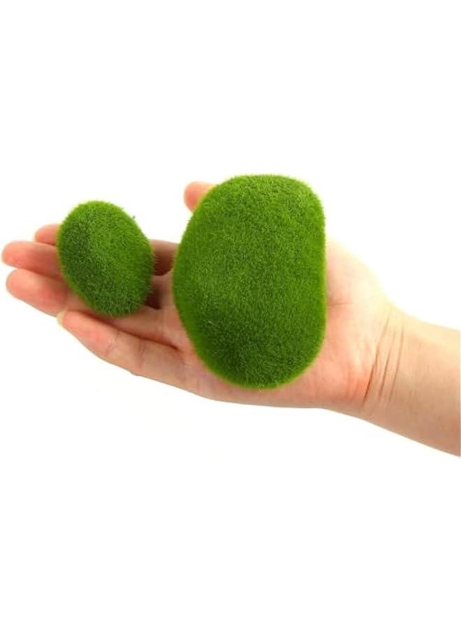 Generic 34 Pieces Artificial Moss Stone Ornaments, Artificial Moss for Flower Pots, Gardens, Glass Containers, Potted Plants, Miniature Gardens, Crafts  - Image 3