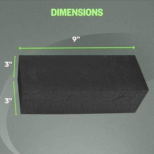 XCEL Floral Foam Blocks - Reusable, Weather Resistant Foam - Perfect for Fresh & Artificial Flower Arrangements, Crafts, Planter Boxes, Home Decor & More - 4-Pk, Black (9” x 3” x 3”) - Image 5