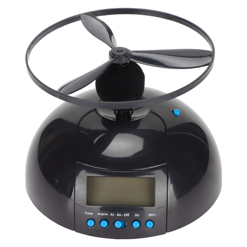 plplaaoo Flying Alarm Clock with Helicopter Propeller â€“ Moving Alarm Clock on Wheels for Heavy Sleepers, Digital LED Run Away Gadget Clock, Creative Gift for Bedroom & Office Use - Image 1