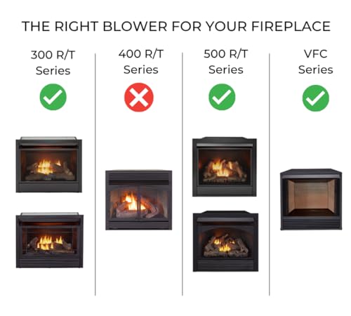 Procom FIB100 Dual Fuel Fireplace Blower, Large, Black, Silver - Enhances Heat Distribution, Easy Installation, Compatible with Multiple Models, 1-Year Warranty - Image 3