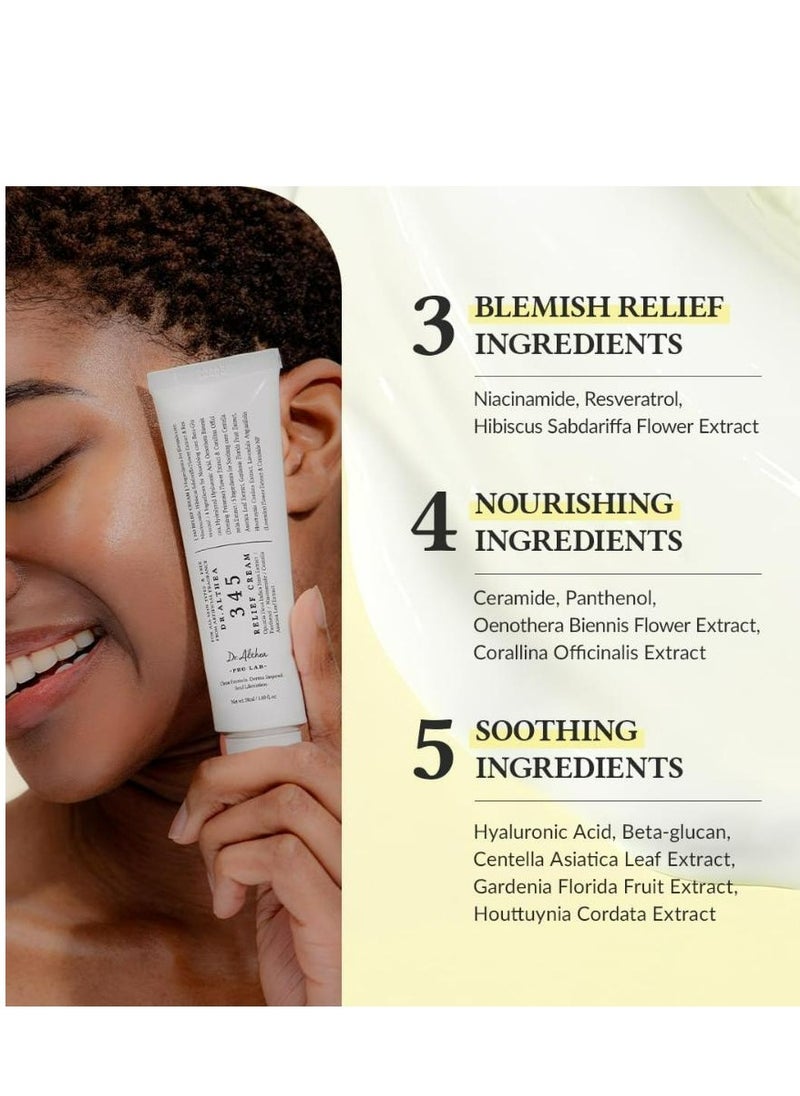 Dr.althea Relief Cream Daily Face Moisturizer Blemish Relief Care Soothing Recovery And Moisture with Niacinamide Panthenol Korean Vegan Skincare for All Skin Types 50 ML  - Image 3