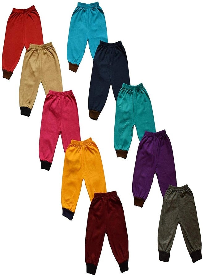 Track Pant for Boys & Girls (Multicolor, Pack of 10) (9-12 Months)
