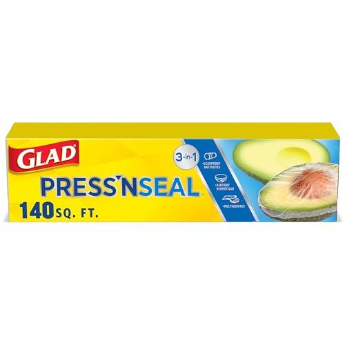 Glad Press'N Seal Food Plastic Wrap, 140 Square Foot Roll (Package May Vary) - Image 1