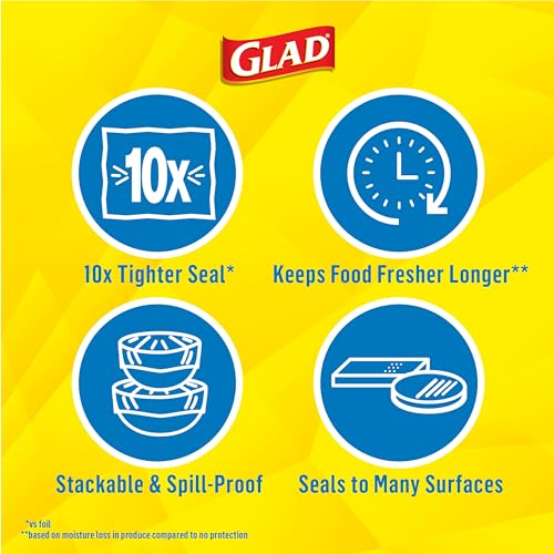 Glad Press'N Seal Food Plastic Wrap, 140 Square Foot Roll (Package May Vary) - Image 4