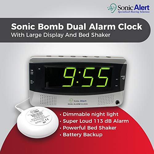 Sonic Alert SBD375SSEU/USA Sonic Boom Dual Alarm Vibrating Alarm Clock - Image 2