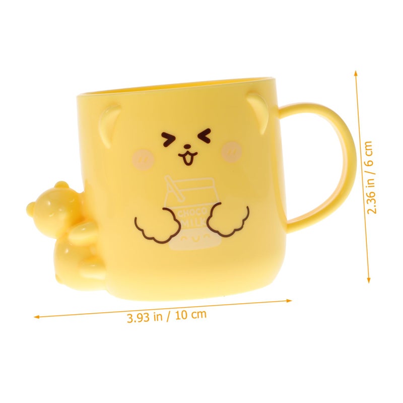 2Pcs Cute Bear Design Toothbrush Cups Portable Mouthwash Cups Random Colors Bathroom Rinsing - Image 3