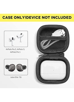 Procases Airpods 3 2021 Airpods Pro 1St 2Nd Jabra Elite 75T Beats Studio Buds Case Hard Shockproof Eva Travel Carrying Earbuds Storage Bag For Apple Airpods 3 Pro Jabra Elite 75T Earphones Black  - Image 2