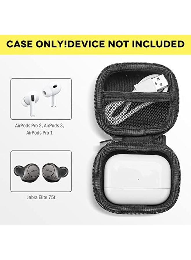 Procases Airpods 3 2021 Airpods Pro 1St 2Nd Jabra Elite 75T Beats Studio Buds Case Hard Shockproof Eva Travel Carrying Earbuds Storage Bag For Apple Airpods 3 Pro Jabra Elite 75T Earphones Black - Image 2