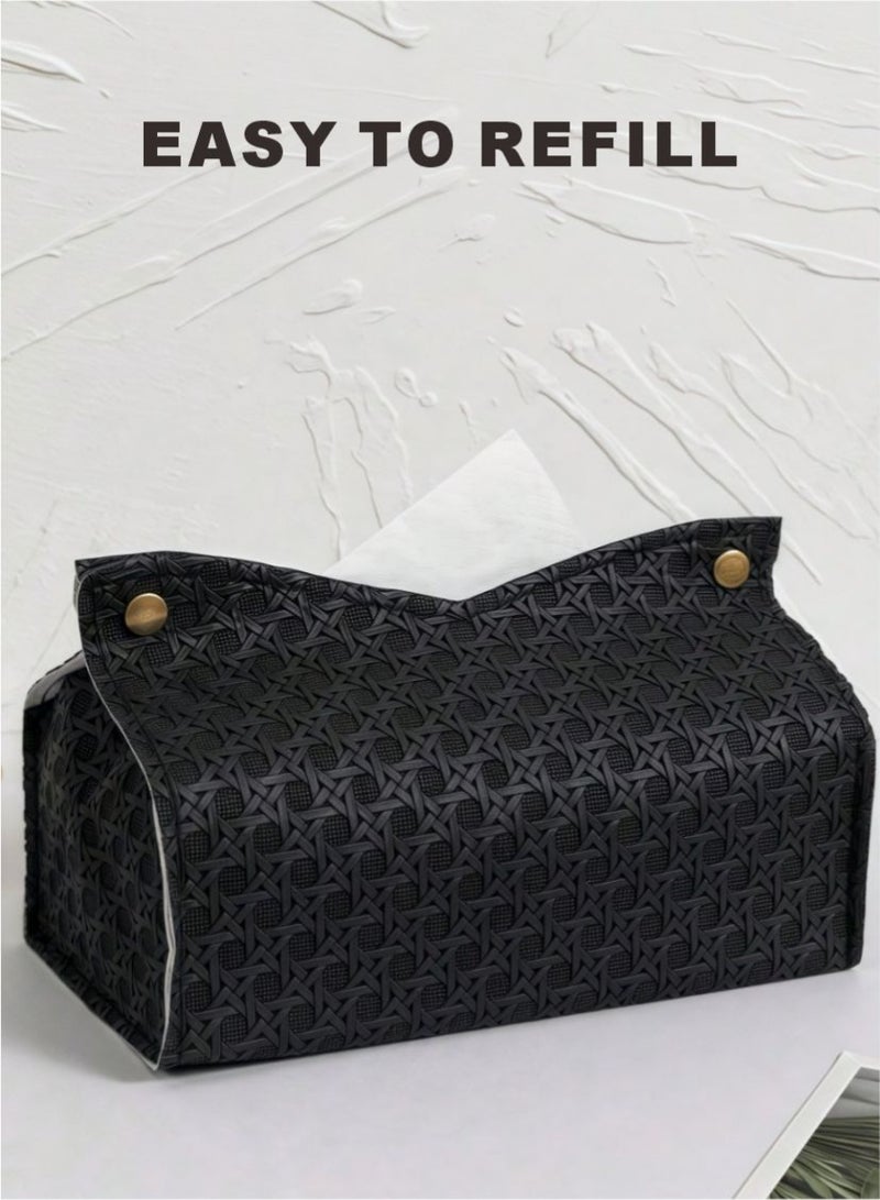 هيرباص الأنسجة مربع بو الجلود الأنسجة حامل للحمام ، منضدية ، سيارة. - Image 3