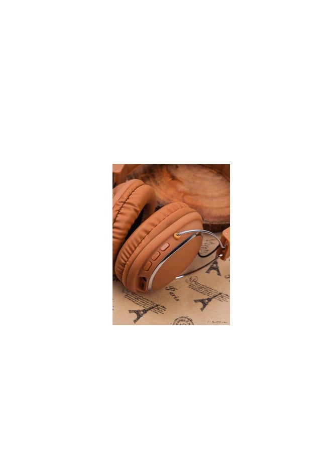 SODO SD-1004 Dual Mode "Bluetooth-FM", Wired/Wireless Headphone - Brown Caramel  - Image 4