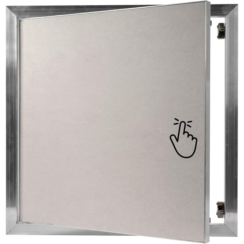 Repa Market 16 x 16 Inch Access Panel for Drywall with Aluminum FrameWall Hole CoverAccess Door Panel with Click Function HeavyDuty Service Hatch for Plumbing Electrical HVAC Access Door