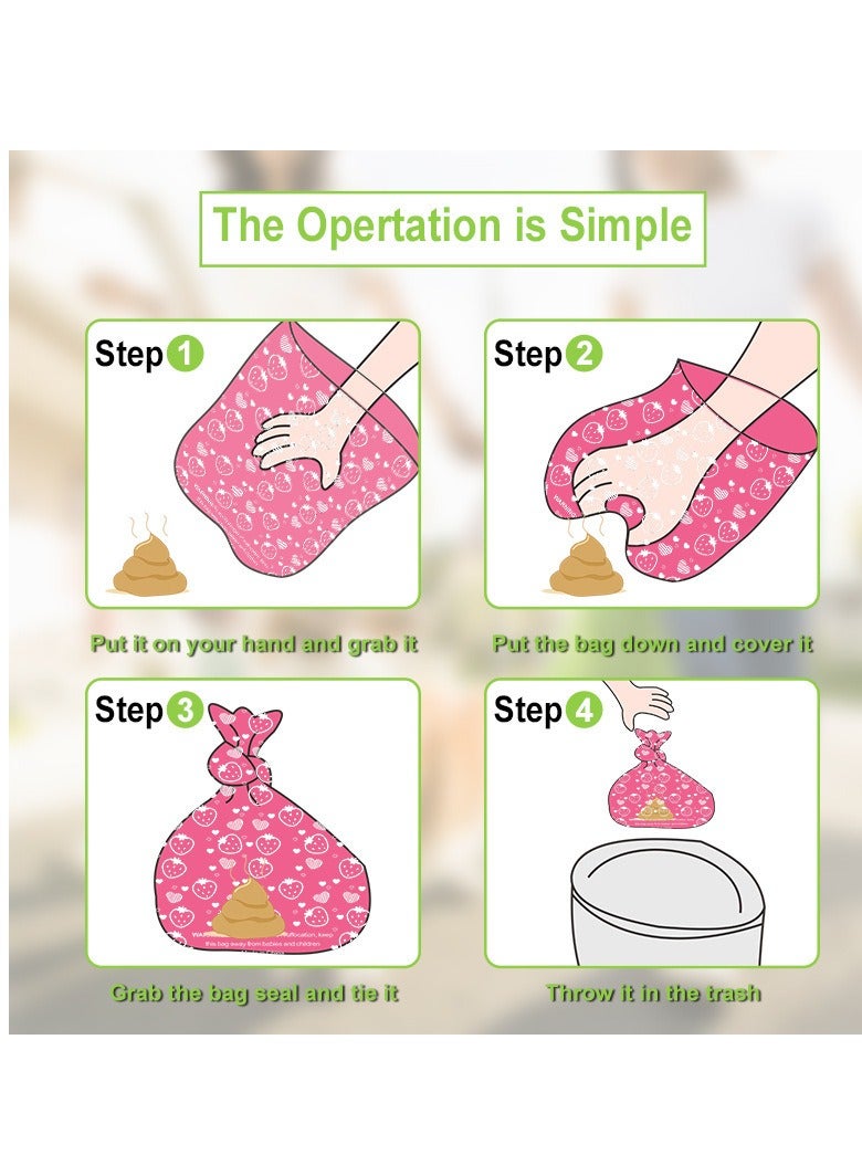 Degradable Pet Garbage Bags Outdoor Dog Walking  Bags 12 Rolls + Dispenser - Image 2