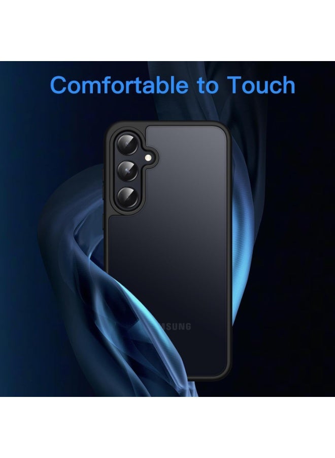جراب حماية ممتص للصدمات لهاتف Samsung Galaxy A36 5G / Galaxy A56 5G مصنوع من مادة TPU السيليكونية فائقة المتانة والآمنة للغاية مع حل مثالي للكاميرا باللون الأسود - Image 3