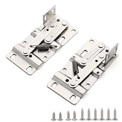 Chibery 2 Pack Tip Out Tray Hinges, Scissor Hinges for Kitchen Sink or Bathroom Cabinet Organizer, Sink Front Drawer, Compatible Both Face Frame ＆ Frameless - Nickel Plated Steel - Image 1