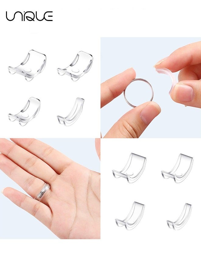Unique Ring Size Adjuster, 8 Pcs Invisible Ring Size Adjuster for Loose Rings with 8 Sizes, Ring Adjuster Fit Any Rings Guard Spacer, Ring Size Reducer Spacer Ring Guard - Image 5