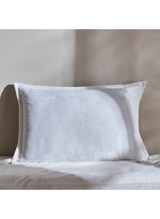 Home Box Atlanta Ezra Rib Solid Filled Cushion 60 x 40 cm - Image 1