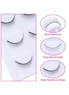 FADLASH Practice Lashes for Lash Extensions FADLASH 25 Pairs Self Adhesive Eyelashes Lash Extension Strip Eyelashes for Lash Mannequin Head Eyelash Extension Supplies Black  - Image 2