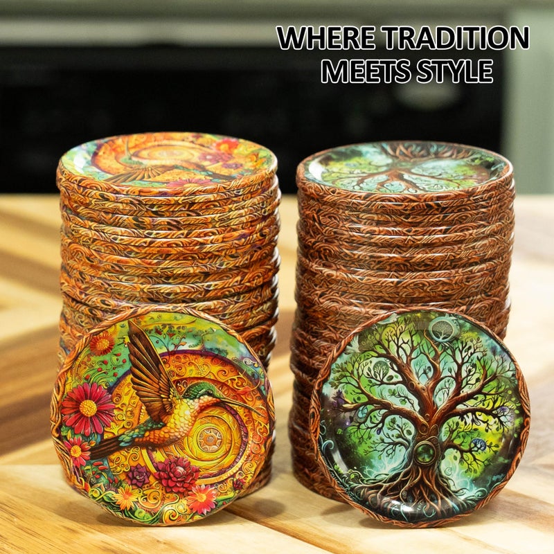 Supa Ant Wide Mouth Canning Lids (100pcs) Decorative Tin Canning Lids Wide Mouth (Wood Frame) Buckle Proof and Rust Proof - Perfect Fit Can Lid for Mason Jars Canning Supplies - Mason Jar Lids - Image 3