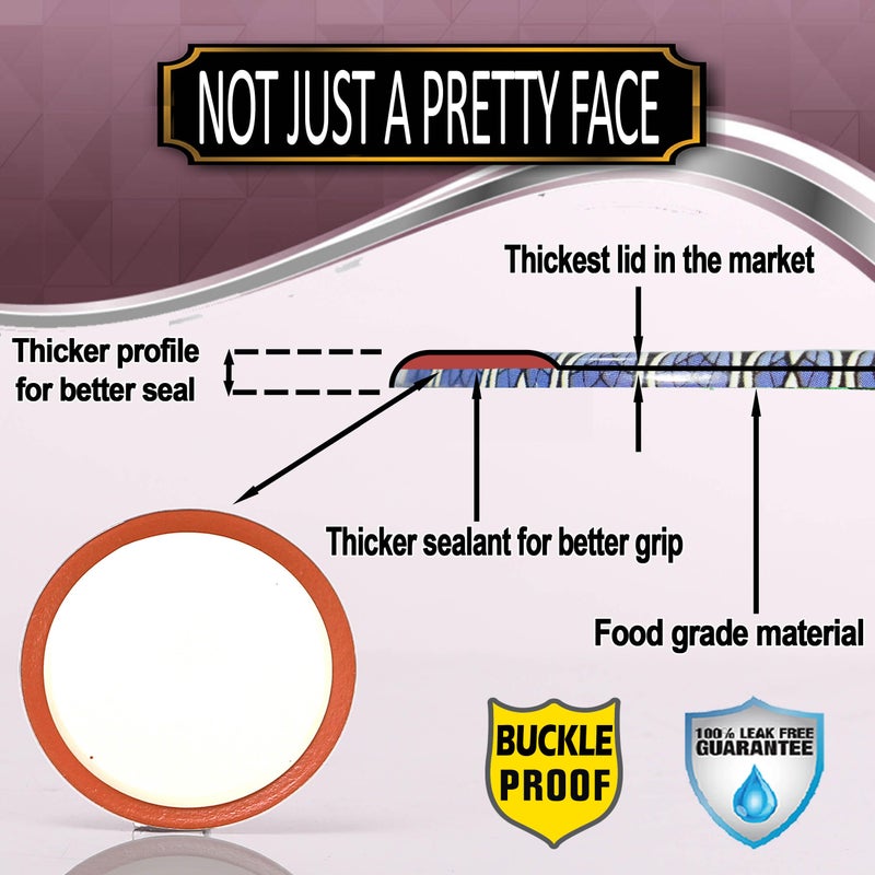 Supa Ant Wide Mouth Canning Lids (100pcs) Decorative Tin Canning Lids Wide Mouth (Wood Frame) Buckle Proof and Rust Proof - Perfect Fit Can Lid for Mason Jars Canning Supplies - Mason Jar Lids - Image 5