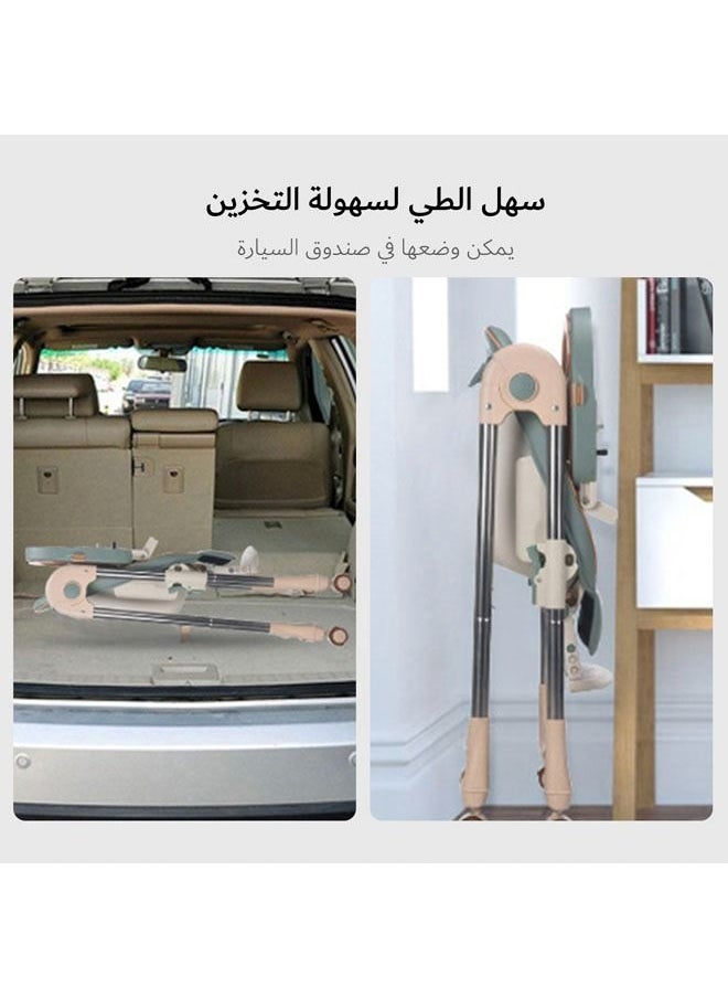 hibobi - Adjustable Multifunctional Portable Foldable Dining Highchair With Removable Tray - Image 1