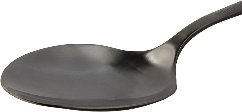 Mercer Culinary 18-8 Stainless Steel Plating Spoon, 9 Inch, Matte Black - Image 4