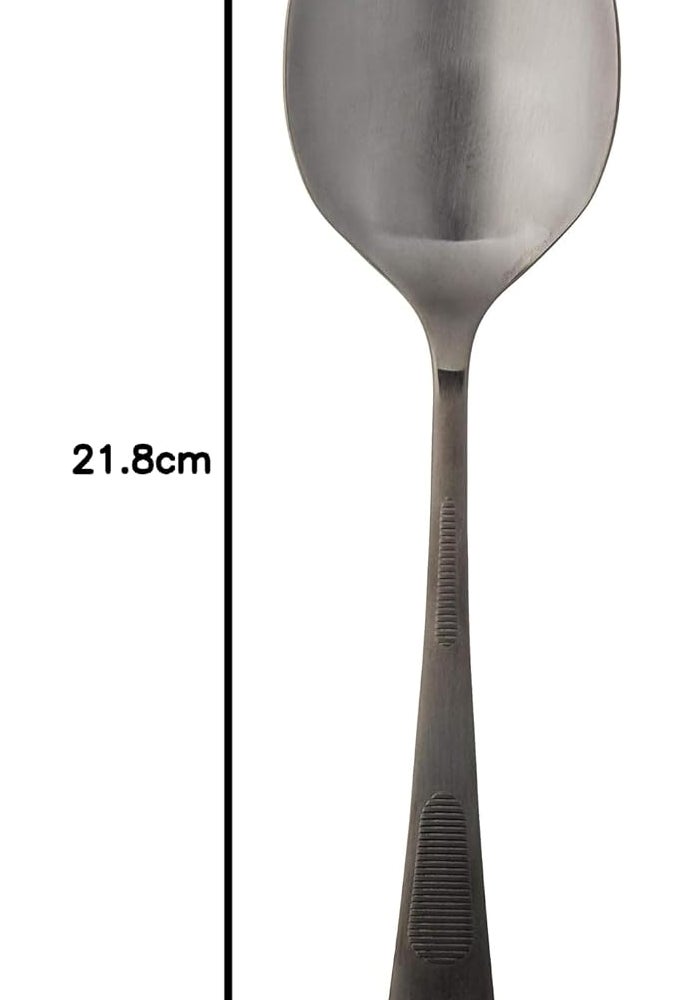 Mercer Culinary 18-8 Stainless Steel Plating Spoon, 9 Inch, Matte Black - Image 5
